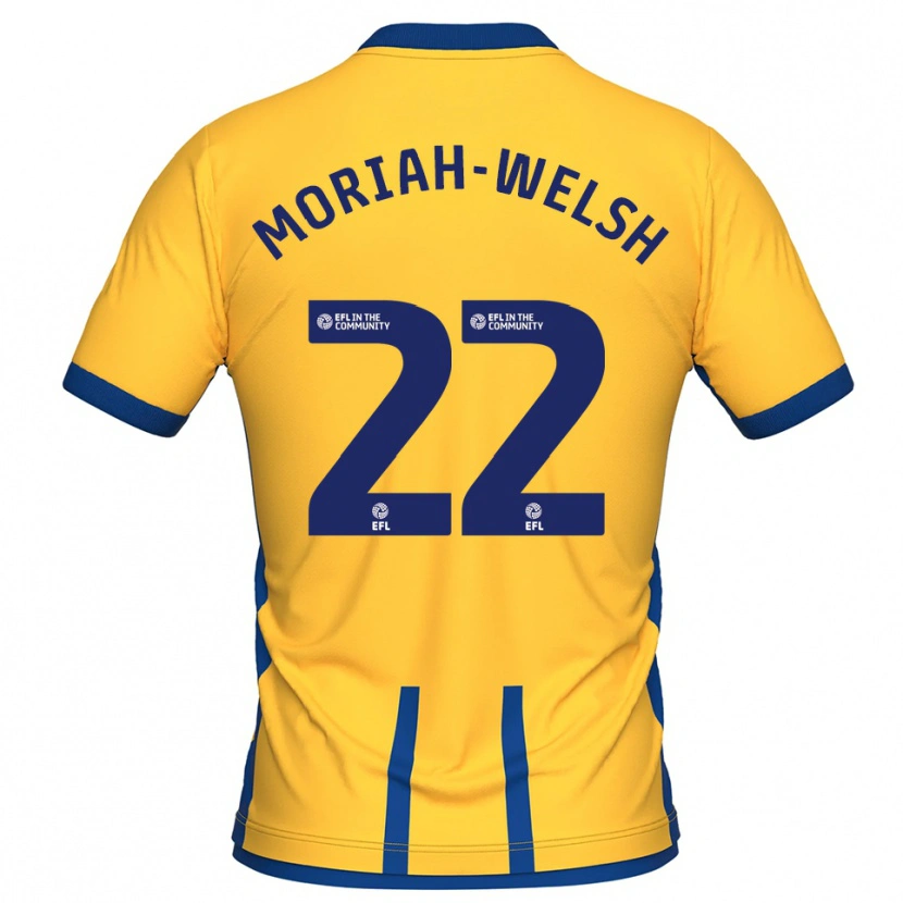 Danxen Män Nathan Moriah-Welsh #22 Gul Blå Hemmatröja Matchtröjor 2025/26 Tröjor T-Tröja