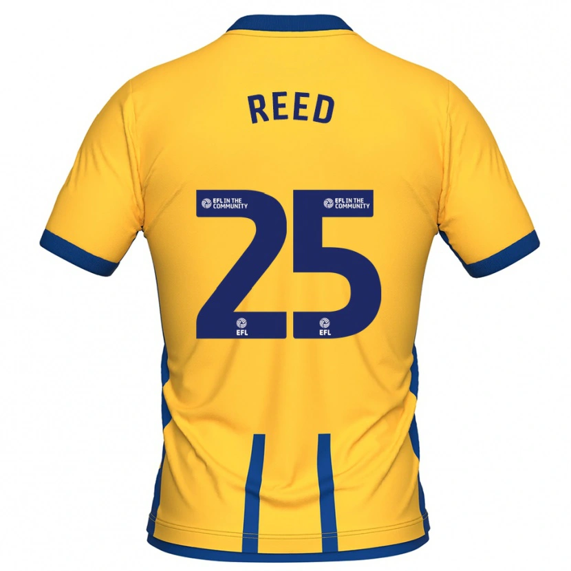 Danxen Män Louis Reed #25 Gul Blå Hemmatröja Matchtröjor 2025/26 Tröjor T-Tröja