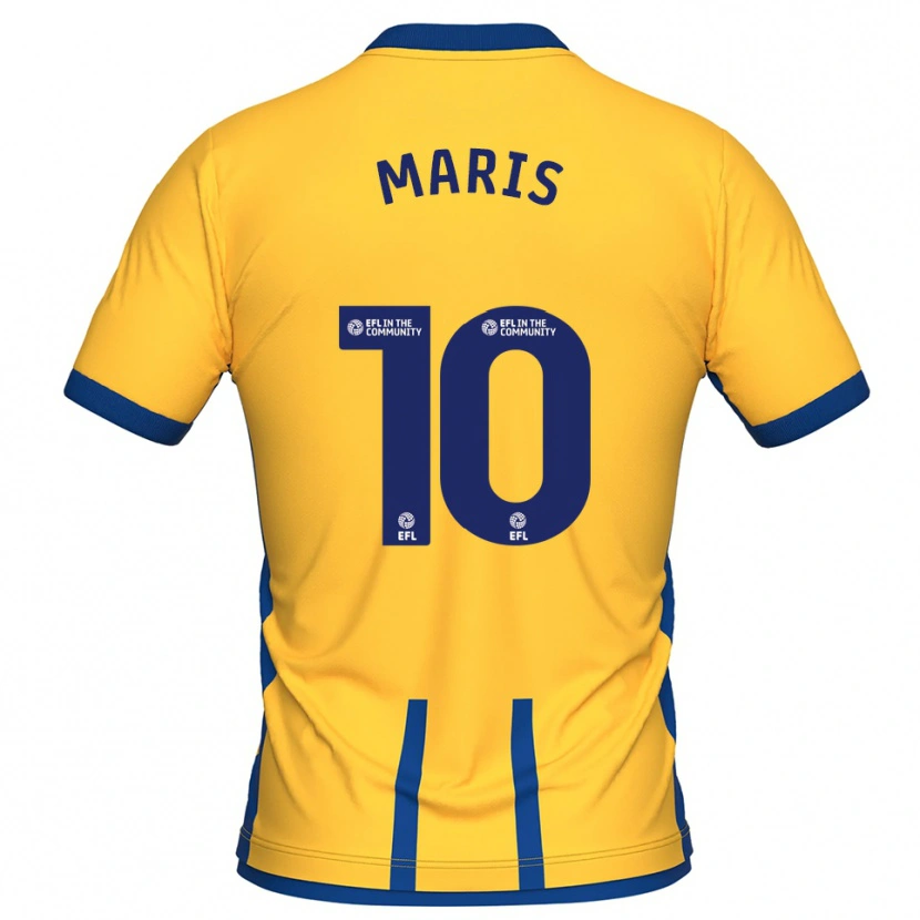 Danxen Män George Maris #10 Gul Blå Hemmatröja Matchtröjor 2025/26 Tröjor T-Tröja