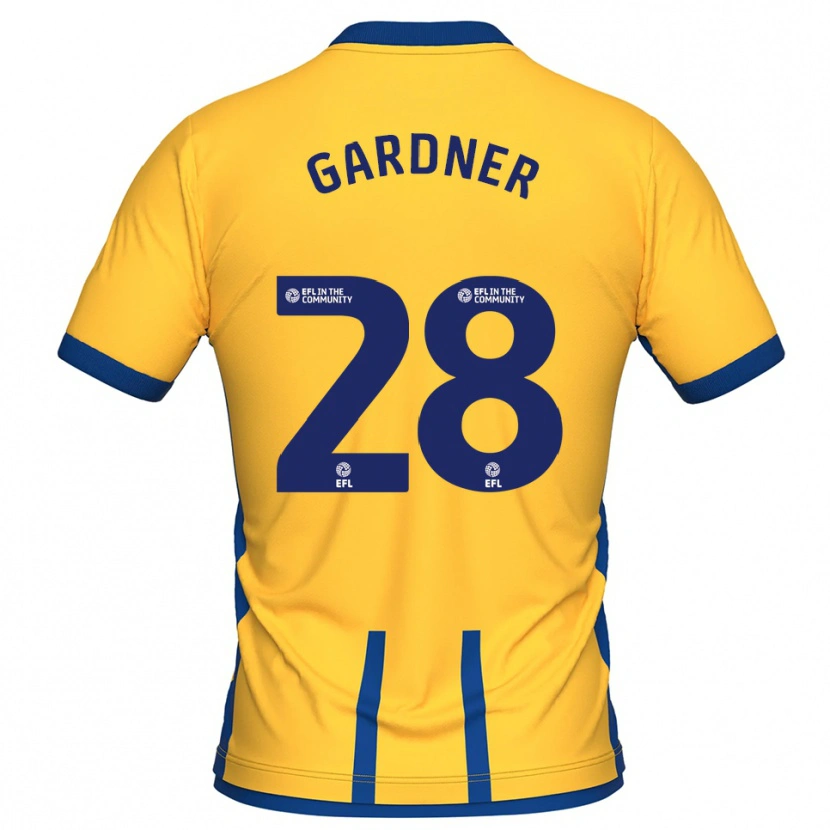 Danxen Män Joe Gardner #28 Gul Blå Hemmatröja Matchtröjor 2025/26 Tröjor T-Tröja