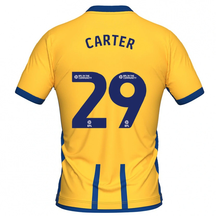 Danxen Män Charlie Carter #29 Gul Blå Hemmatröja Matchtröjor 2025/26 Tröjor T-Tröja