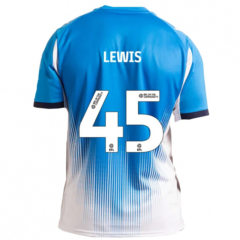 Danxen Män Jake Lewis #45 Blå Vit Hemmatröja Matchtröjor 2025/26 Tröjor T-Tröja