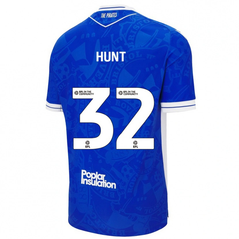 Danxen Män Jack Hunt #32 Blå Vit Hemmatröja Matchtröjor 2025/26 Tröjor T-Tröja