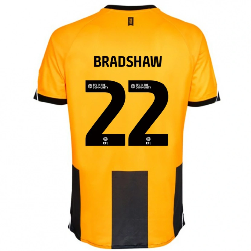 Danxen Män Zak Bradshaw #22 Orange Svart Hemmatröja Matchtröjor 2025/26 Tröjor T-Tröja