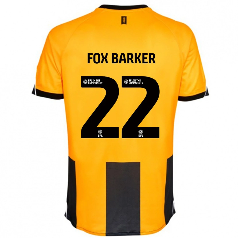 Danxen Män Mistie Fox-Barker #22 Orange Svart Hemmatröja Matchtröjor 2025/26 Tröjor T-Tröja