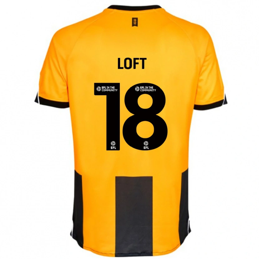 Danxen Män Ryan Loft #18 Orange Svart Hemmatröja Matchtröjor 2025/26 Tröjor T-Tröja