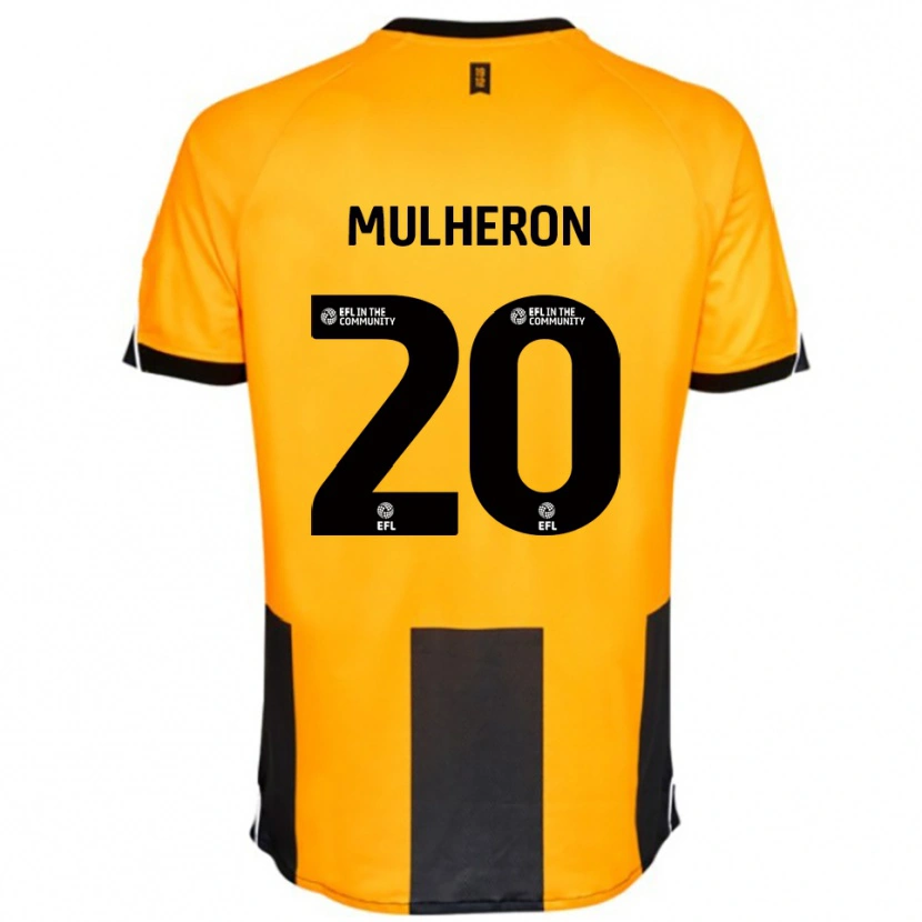 Danxen Män Bronwyn Mulheron #20 Orange Svart Hemmatröja Matchtröjor 2025/26 Tröjor T-Tröja