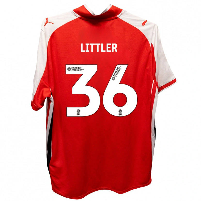 Danxen Män Zack Littler #36 Röd Vit Hemmatröja Matchtröjor 2025/26 Tröjor T-Tröja