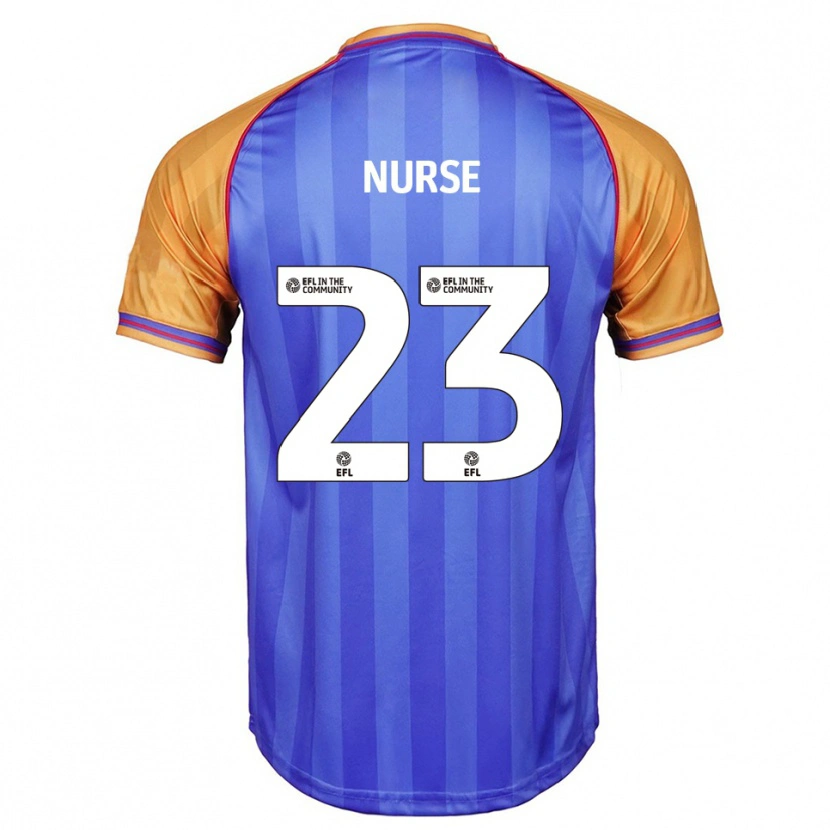 Danxen Män George Nurse #23 Blå Orange Hemmatröja Matchtröjor 2025/26 Tröjor T-Tröja