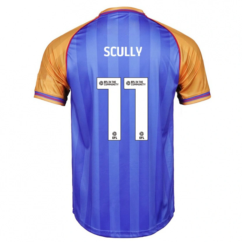 Danxen Män Anthony Scully #11 Blå Orange Hemmatröja Matchtröjor 2025/26 Tröjor T-Tröja