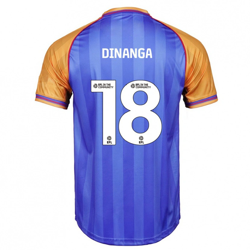 Danxen Män Ricardo Dinanga #18 Blå Orange Hemmatröja Matchtröjor 2025/26 Tröjor T-Tröja