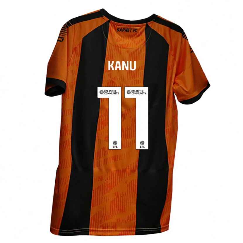 Danxen Män Idris Kanu #11 Orange Svart Hemmatröja Matchtröjor 2025/26 Tröjor T-Tröja