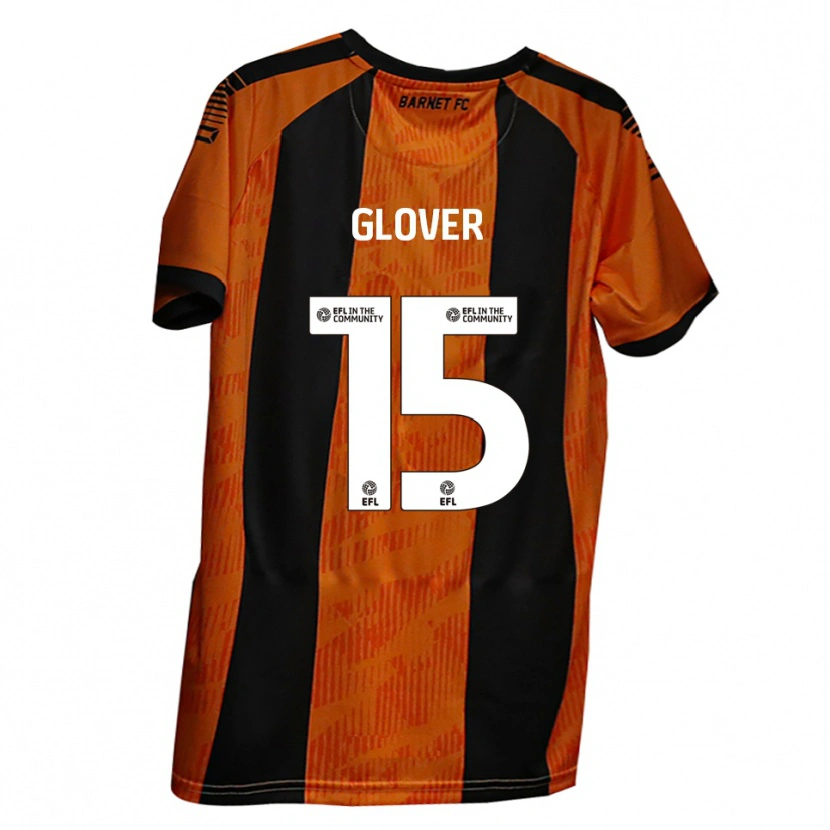Danxen Män Ryan Glover #15 Orange Svart Hemmatröja Matchtröjor 2025/26 Tröjor T-Tröja
