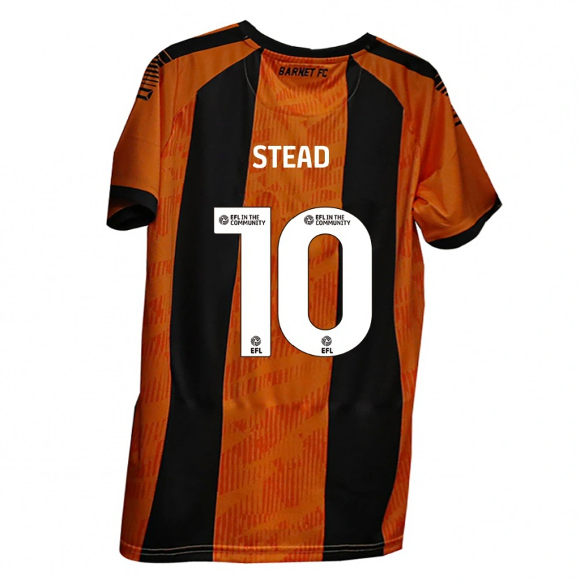 Danxen Män Callum Stead #10 Orange Svart Hemmatröja Matchtröjor 2025/26 Tröjor T-Tröja