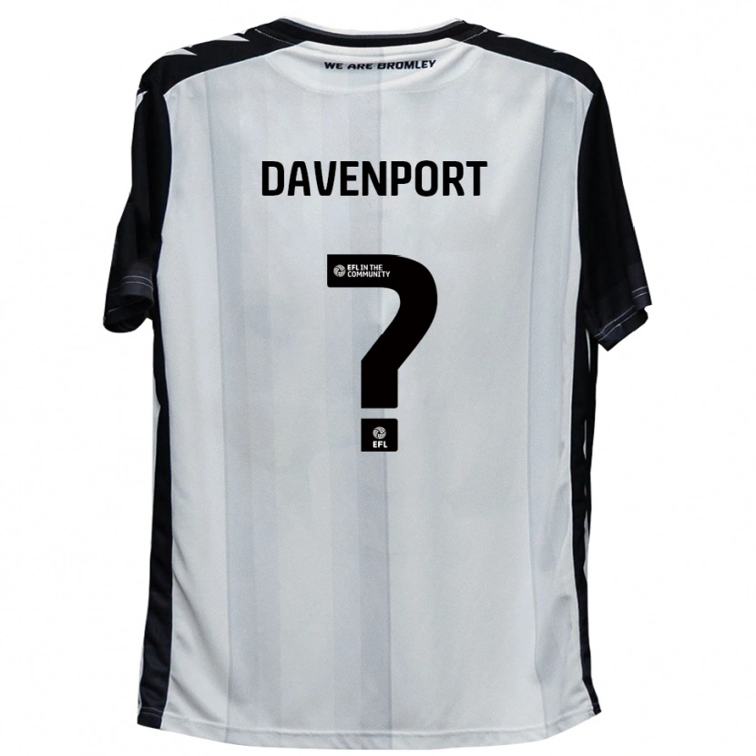 Danxen Män Jade Davenport #0 Vit Svart Hemmatröja Matchtröjor 2025/26 Tröjor T-Tröja