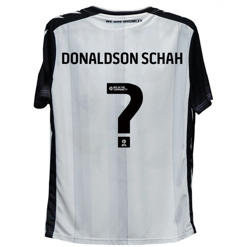 Danxen Män Anwen Donaldson Schah #0 Vit Svart Hemmatröja Matchtröjor 2025/26 Tröjor T-Tröja