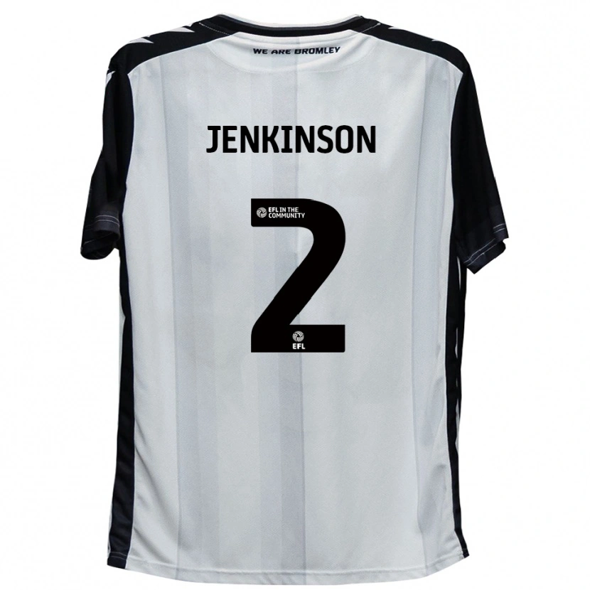 Danxen Män Carl Jenkinson #2 Vit Svart Hemmatröja Matchtröjor 2025/26 Tröjor T-Tröja