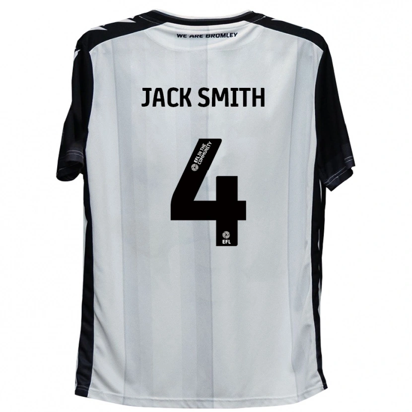 Danxen Män Jack Smith #4 Vit Svart Hemmatröja Matchtröjor 2025/26 Tröjor T-Tröja