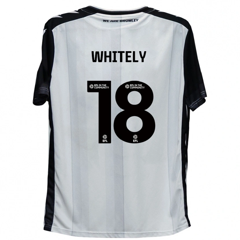 Danxen Män Corey Whitely #18 Vit Svart Hemmatröja Matchtröjor 2025/26 Tröjor T-Tröja