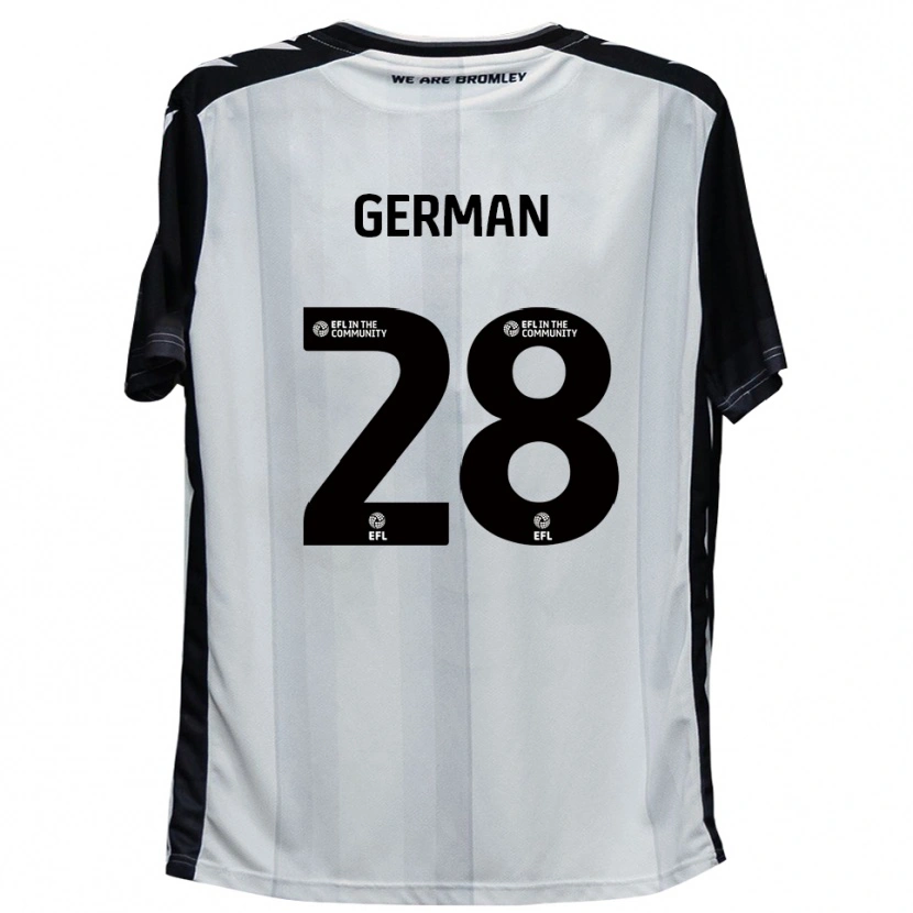 Danxen Män Sam German #28 Vit Svart Hemmatröja Matchtröjor 2025/26 Tröjor T-Tröja