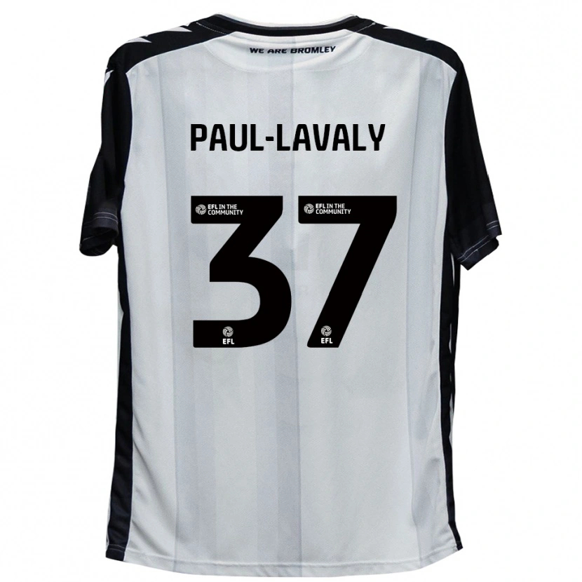 Danxen Män Nathan Paul-Lavaly #37 Vit Svart Hemmatröja Matchtröjor 2025/26 Tröjor T-Tröja