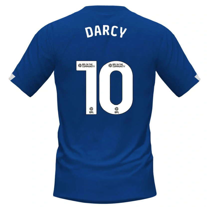 Danxen Män Ronan Darcy #10 Blå Vit Hemmatröja Matchtröjor 2025/26 Tröjor T-Tröja
