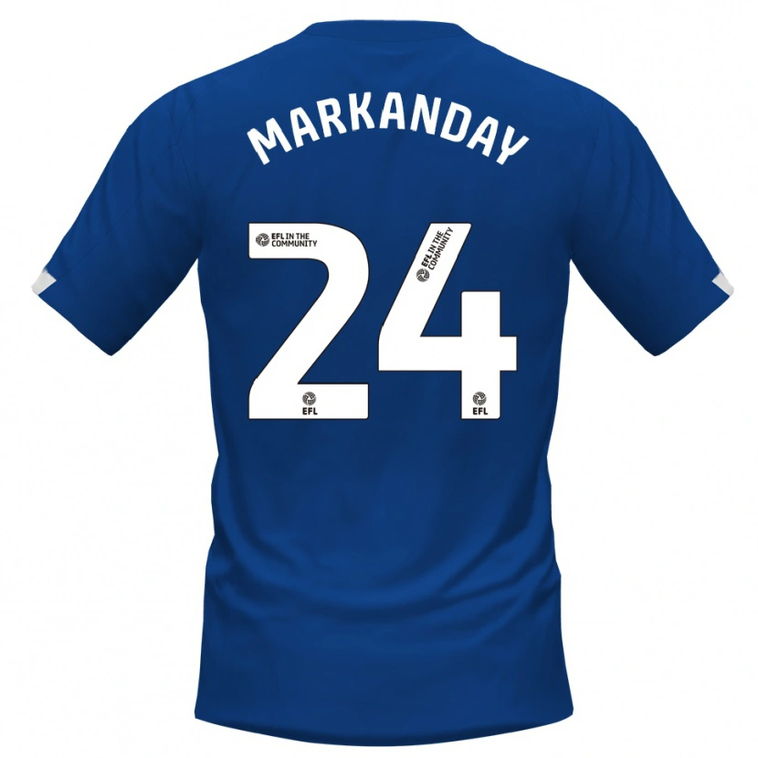 Danxen Män Dilan Markanday #24 Blå Vit Hemmatröja Matchtröjor 2025/26 Tröjor T-Tröja