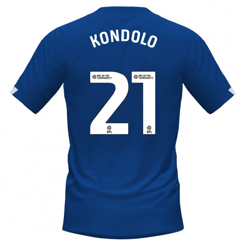 Danxen Män Christovie Kondolo #21 Blå Vit Hemmatröja Matchtröjor 2025/26 Tröjor T-Tröja