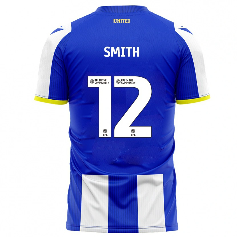 Danxen Män Tom Smith #12 Blå Vit Hemmatröja Matchtröjor 2025/26 Tröjor T-Tröja