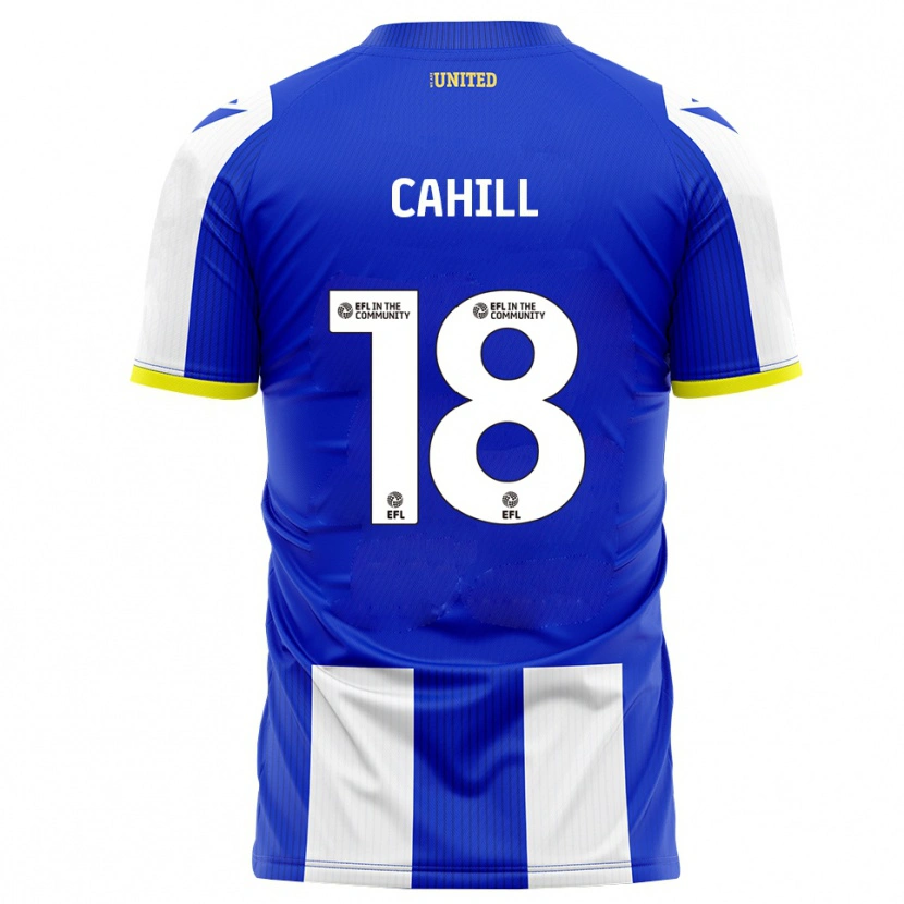 Danxen Män Ella Cahill #18 Blå Vit Hemmatröja Matchtröjor 2025/26 Tröjor T-Tröja
