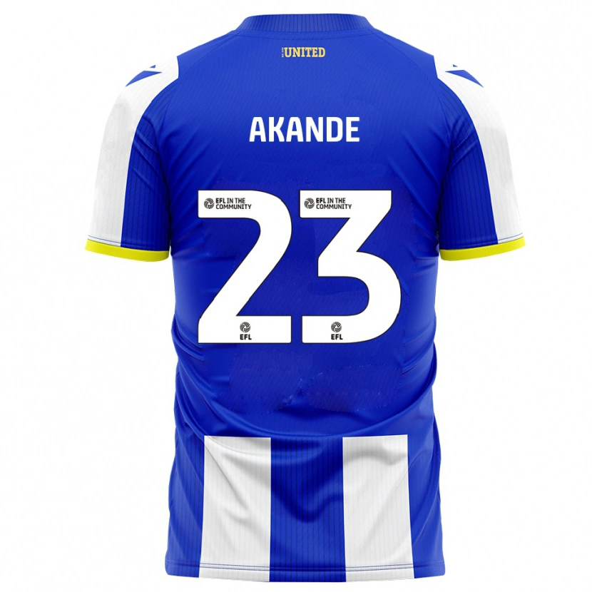 Danxen Män Adrian Akande #23 Blå Vit Hemmatröja Matchtröjor 2025/26 Tröjor T-Tröja