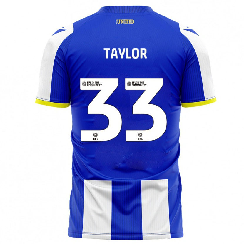 Danxen Män Lyle Taylor #33 Blå Vit Hemmatröja Matchtröjor 2025/26 Tröjor T-Tröja