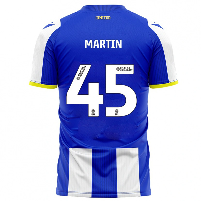 Danxen Män Kai Martin #45 Blå Vit Hemmatröja Matchtröjor 2025/26 Tröjor T-Tröja