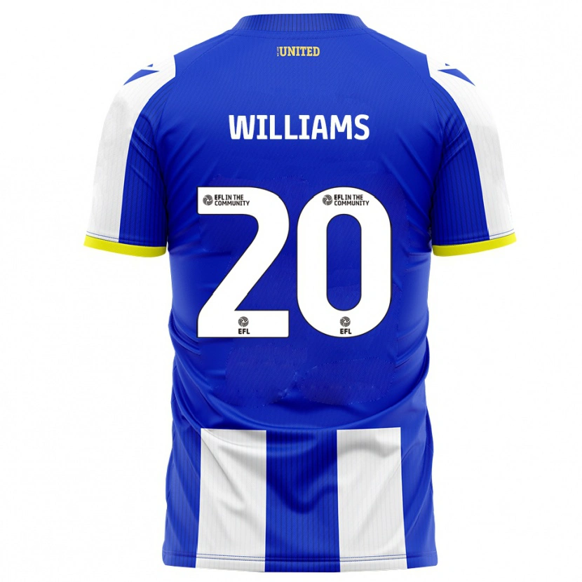 Danxen Män Billie-Jo Williams #20 Blå Vit Hemmatröja Matchtröjor 2025/26 Tröjor T-Tröja