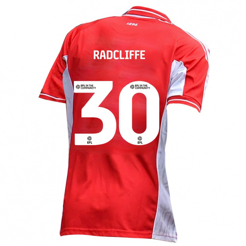 Danxen Män Ben Radcliffe #30 Röd Vit Hemmatröja Matchtröjor 2025/26 Tröjor T-Tröja