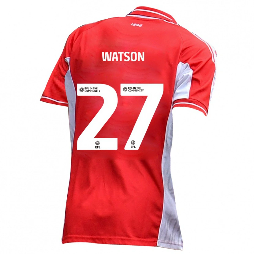 Danxen Män Louie Watson #27 Röd Vit Hemmatröja Matchtröjor 2025/26 Tröjor T-Tröja