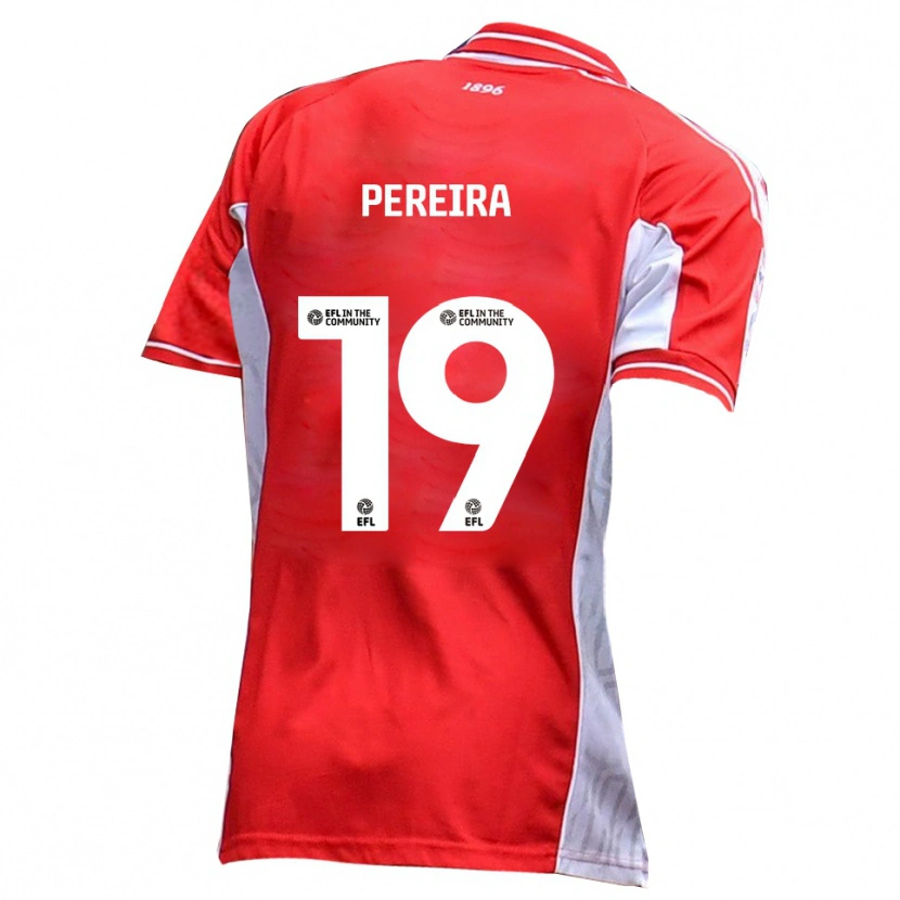 Danxen Män Dion Pereira #19 Röd Vit Hemmatröja Matchtröjor 2025/26 Tröjor T-Tröja