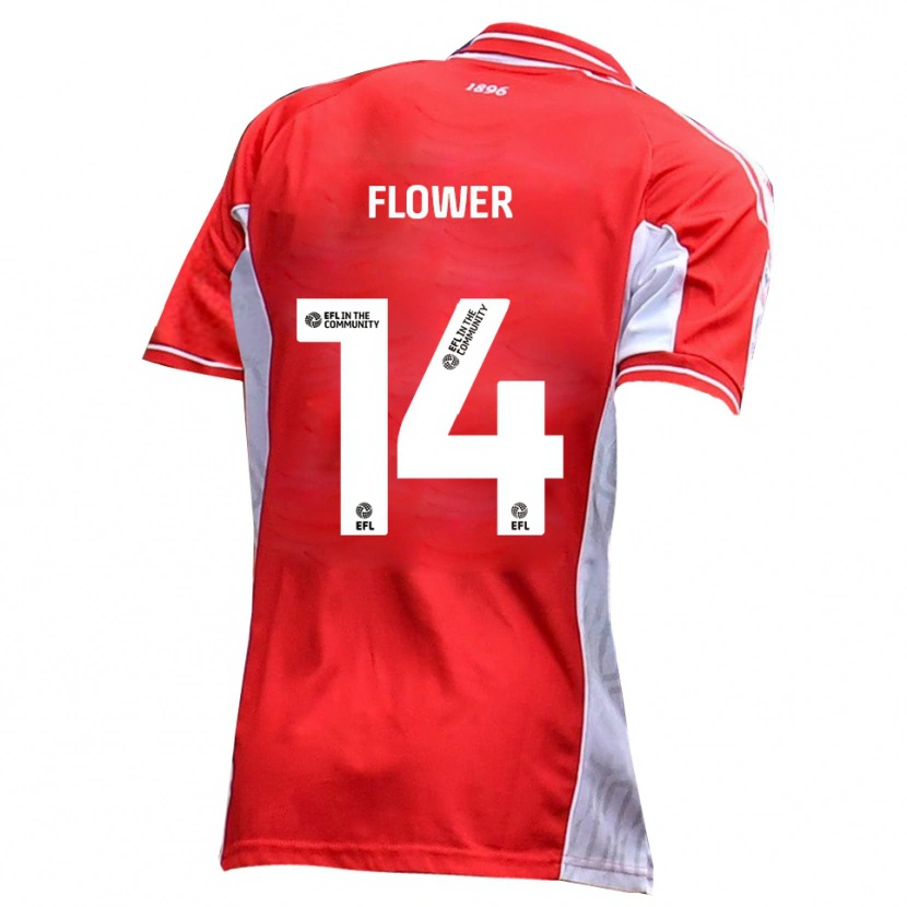 Danxen Män Louis Flower #14 Röd Vit Hemmatröja Matchtröjor 2025/26 Tröjor T-Tröja