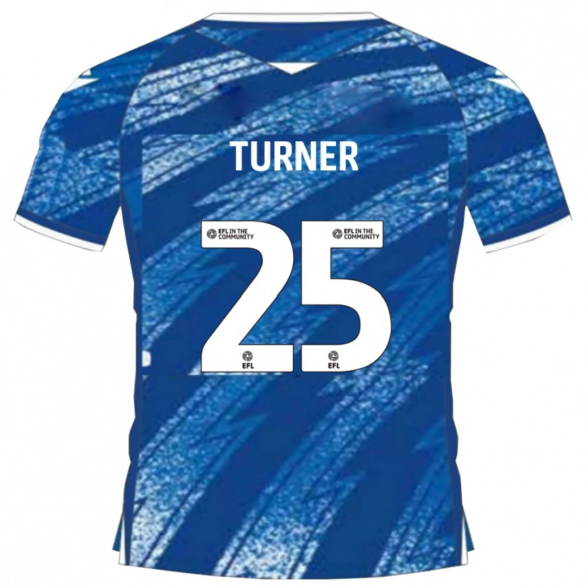 Danxen Män Jake Turner #25 Blå Vit Hemmatröja Matchtröjor 2025/26 Tröjor T-Tröja