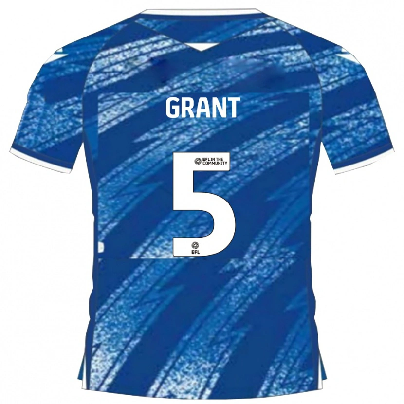 Danxen Män Nayan Grant #5 Blå Vit Hemmatröja Matchtröjor 2025/26 Tröjor T-Tröja