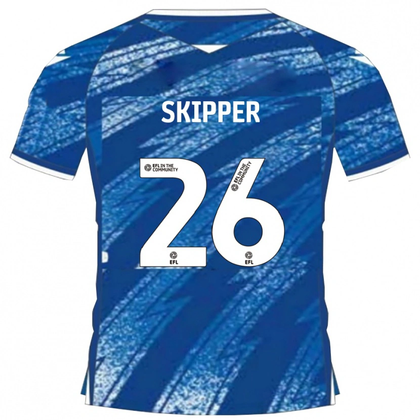 Danxen Män Stanley Skipper #26 Blå Vit Hemmatröja Matchtröjor 2025/26 Tröjor T-Tröja