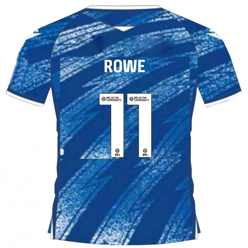 Danxen Män Aaron Rowe #11 Blå Vit Hemmatröja Matchtröjor 2025/26 Tröjor T-Tröja