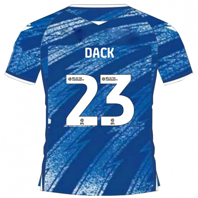 Danxen Män Bradley Dack #23 Blå Vit Hemmatröja Matchtröjor 2025/26 Tröjor T-Tröja