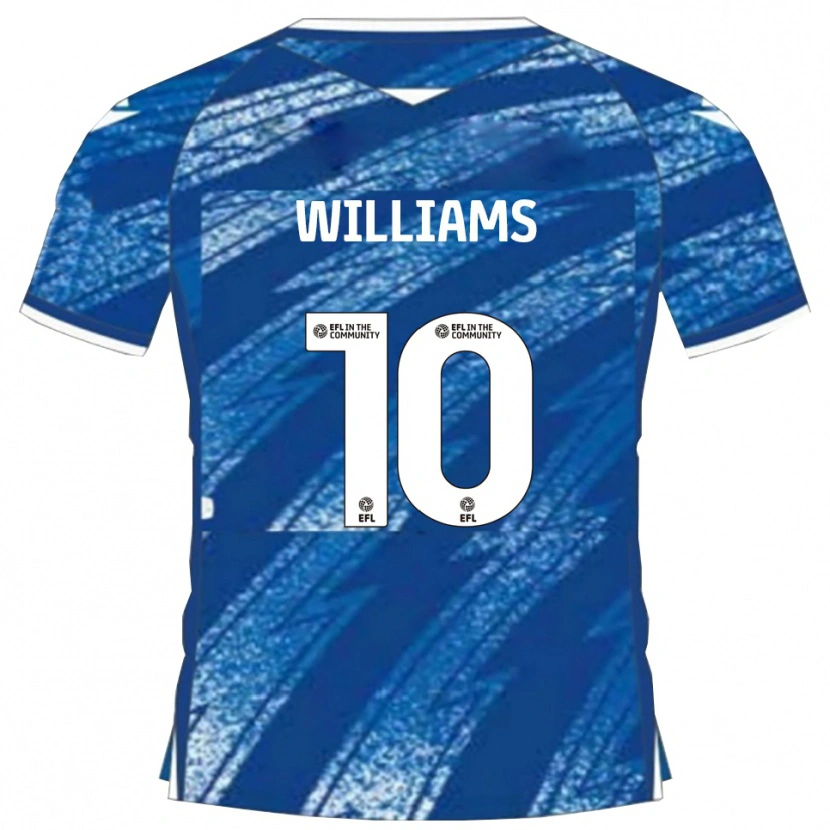 Danxen Män Jonny Williams #10 Blå Vit Hemmatröja Matchtröjor 2025/26 Tröjor T-Tröja