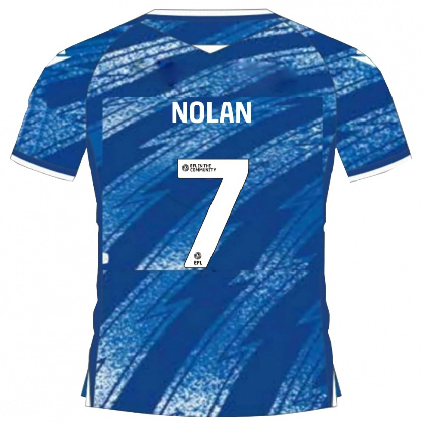 Danxen Män Jack Nolan #7 Blå Vit Hemmatröja Matchtröjor 2025/26 Tröjor T-Tröja