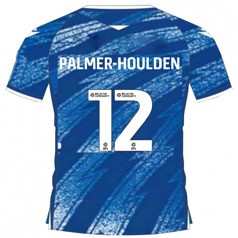 Danxen Män Seb Palmer-Houlden #12 Blå Vit Hemmatröja Matchtröjor 2025/26 Tröjor T-Tröja