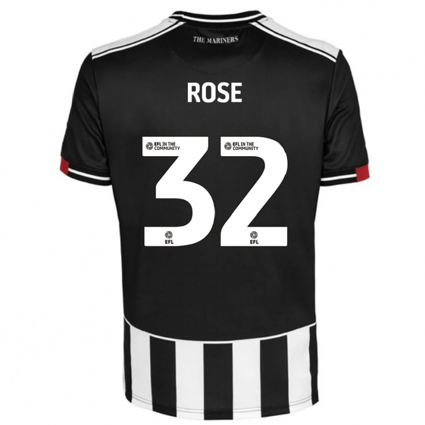 Danxen Män Danny Rose #32 Svart Vit Röd Hemmatröja Matchtröjor 2025/26 Tröjor T-Tröja