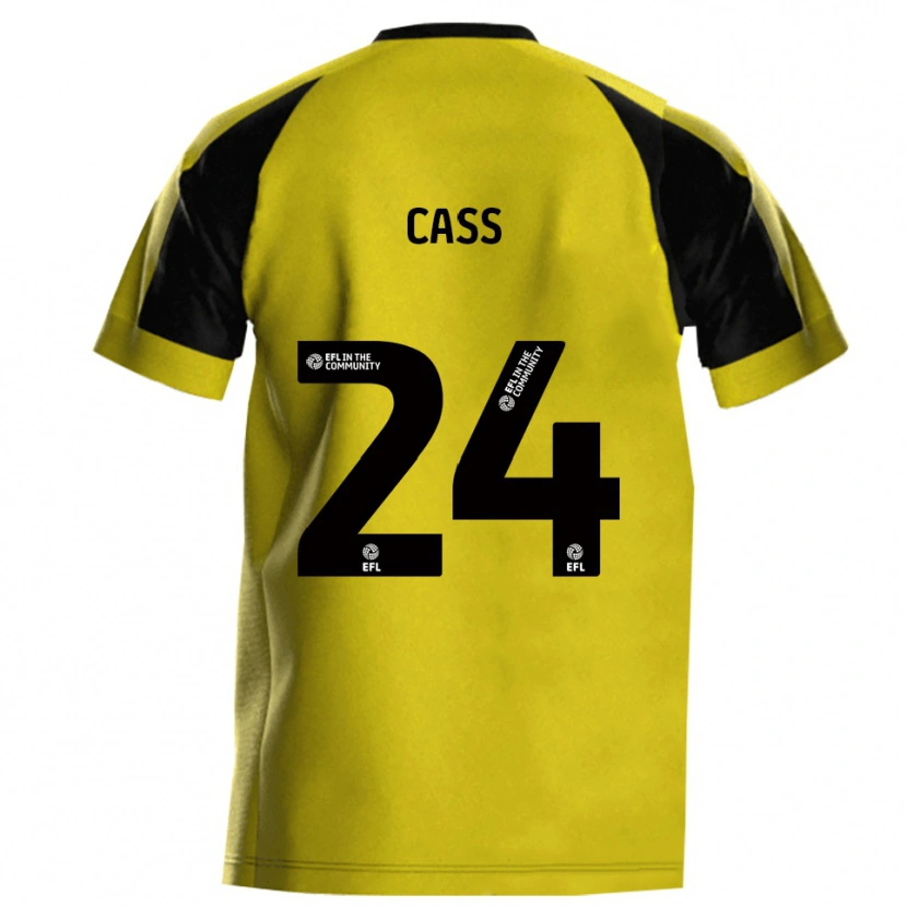 Danxen Män Lewis Cass #24 Gul Grå Hemmatröja Matchtröjor 2025/26 Tröjor T-Tröja