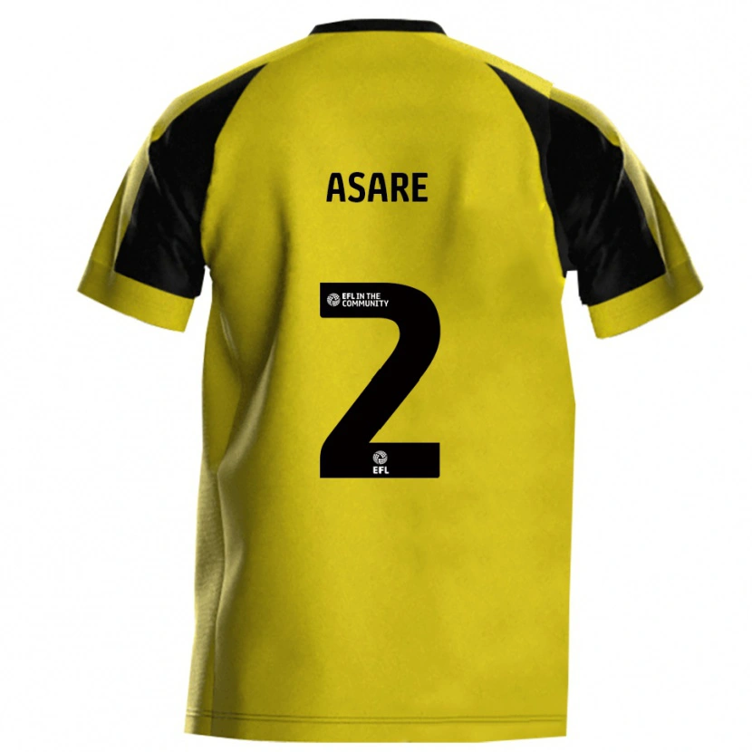 Danxen Män Zico Asare #2 Gul Grå Hemmatröja Matchtröjor 2025/26 Tröjor T-Tröja