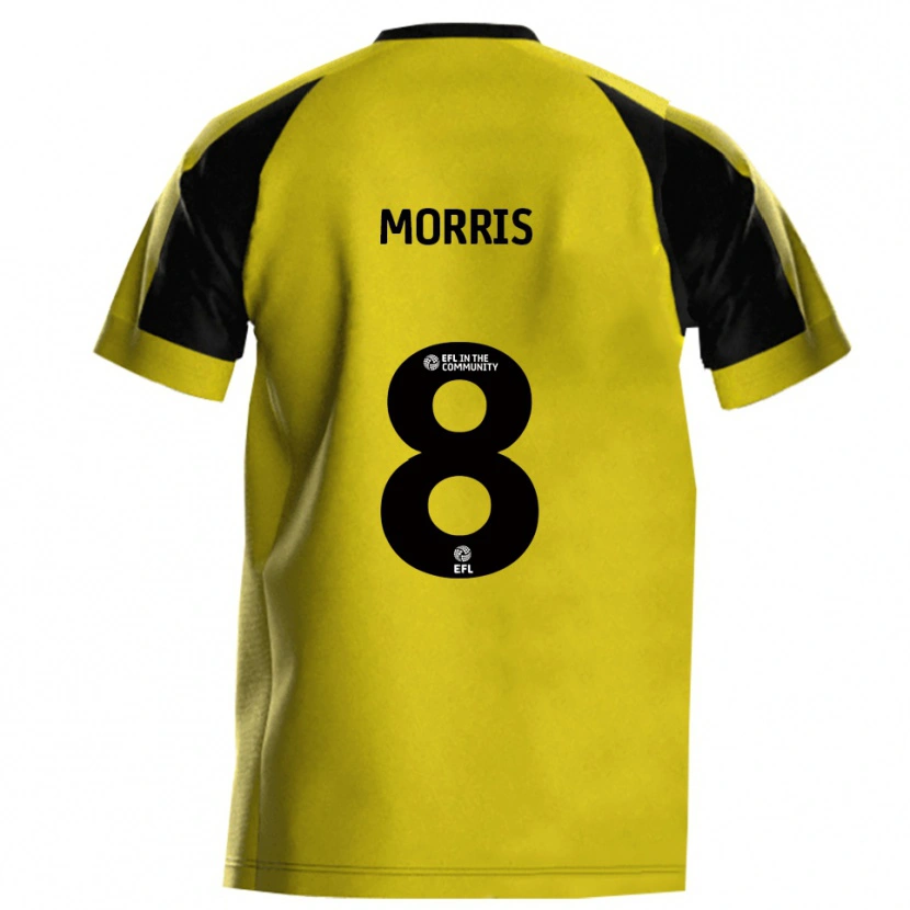 Danxen Män Bryn Morris #8 Gul Grå Hemmatröja Matchtröjor 2025/26 Tröjor T-Tröja